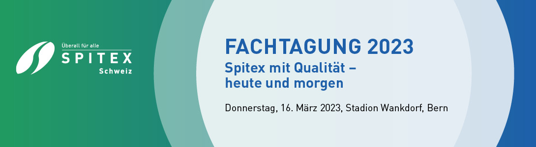 Header Banner für die Konferenz: Fachtagung Spitex Schweiz 2023. Diese geht vom 16. März 2023 bis 16. März 2023 in Bern.