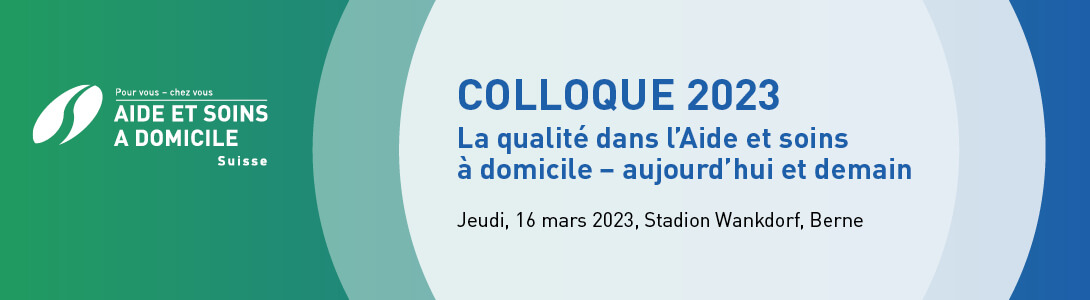 Bannière d'en-tête pour la conférence : Fachtagung Spitex Schweiz 2023. Celle-ci va de 16 mars 2023 à 16 mars 2023 dans Bern.